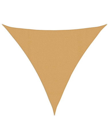 Vela Parasole 160 g/m² Triangolare Sabbia 4,5x4,5x4,5 m in HDPE