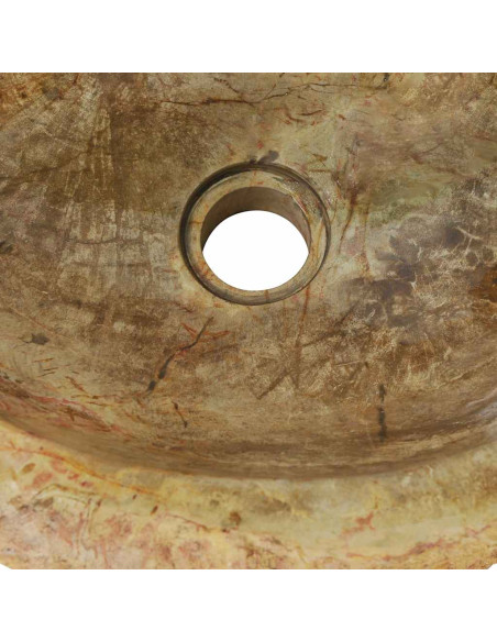 Lavandino 45x35x15 cm in Pietra Fossile Crema