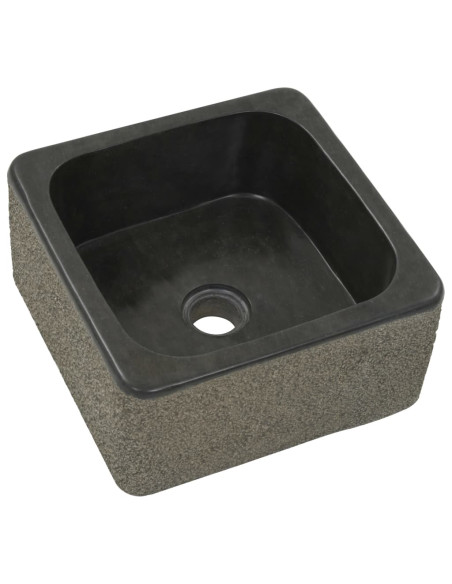 Lavandino 30x30x15 cm in Pietra di Fiume Nero