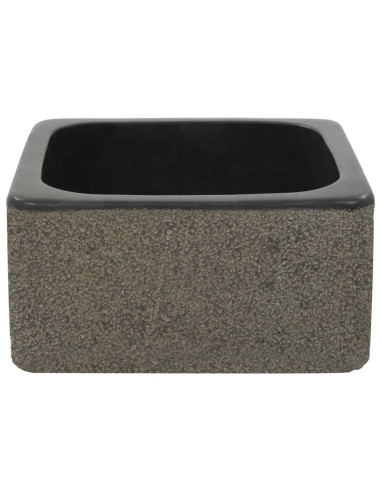 Lavandino 30x30x15 cm in Pietra di Fiume Nero