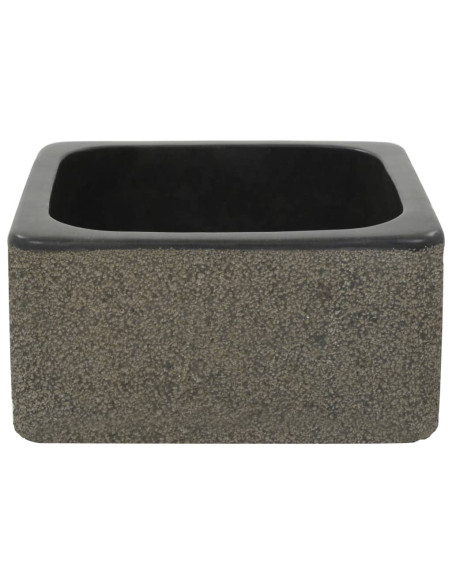 Lavandino 30x30x15 cm in Pietra di Fiume Nero