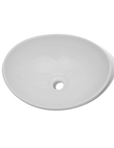 Lavello in Ceramica Bianco Ovale 40 x 33 cm 2