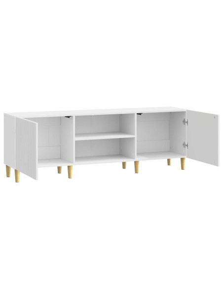 Mobile TV Bianco Lucido 150 x 31 x 50 cm Legno ingegnerizzato