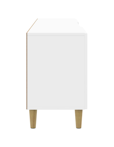 Mobile TV Bianco Lucido 150 x 31 x 50 cm Legno ingegnerizzato