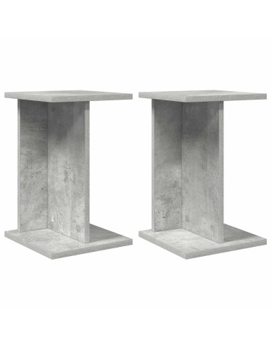 Supporto per piante 2 pcs Grigio Cemento 25 x 25,5 x 40,5 cm