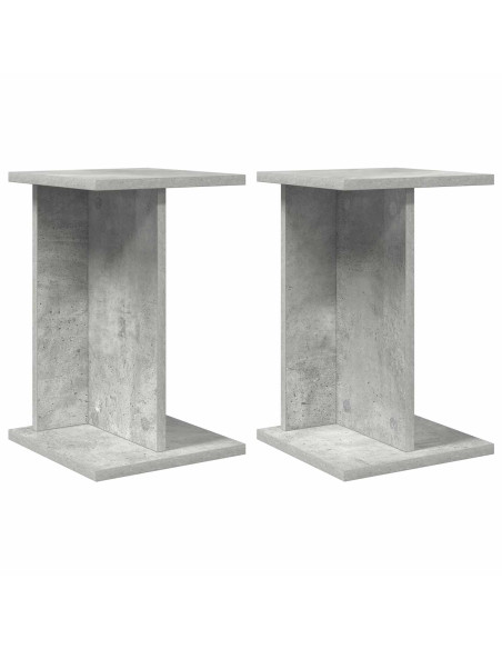 Supporto per piante 2 pcs Grigio Cemento 25 x 25,5 x 40,5 cm