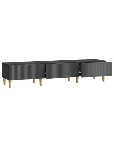 Mobile TV Nero 147 x 34,5 x 30 cm Legno ingegnerizzato