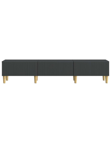 Mobile TV Nero 147 x 34,5 x 30 cm Legno ingegnerizzato