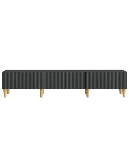 Mobile TV Nero 147 x 34,5 x 30 cm Legno ingegnerizzato