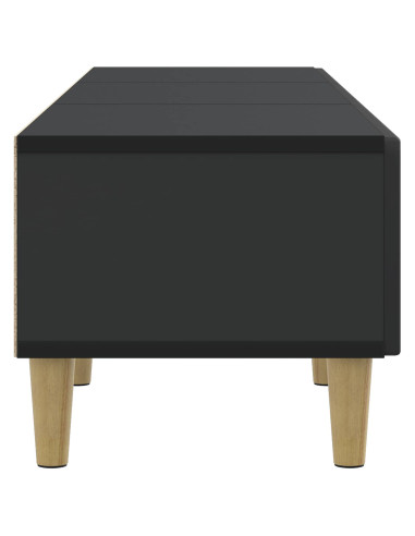 Mobile TV Nero 147 x 34,5 x 30 cm Legno ingegnerizzato