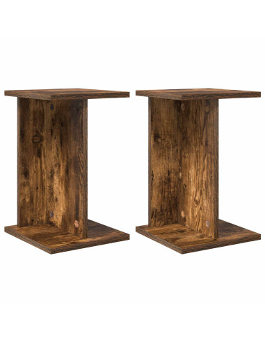 Supporto per piante 2 pcs Quercia Affumicata