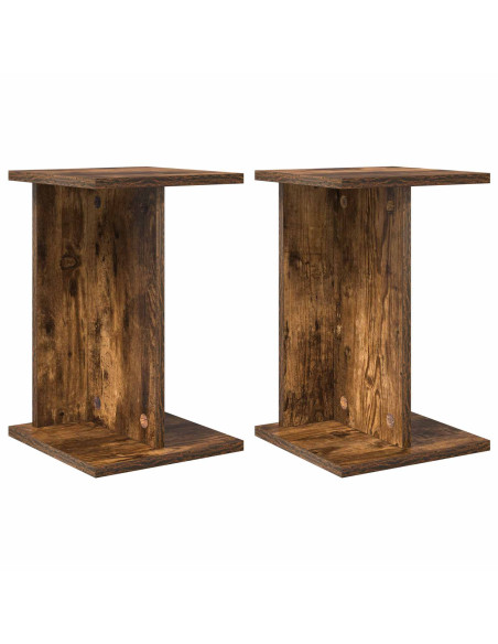 Supporto per piante 2 pcs Quercia Affumicata