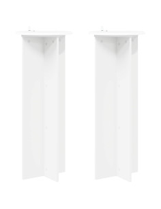 Supporto per piante 2 pcs Bianco Ø40 x 100 cm 2