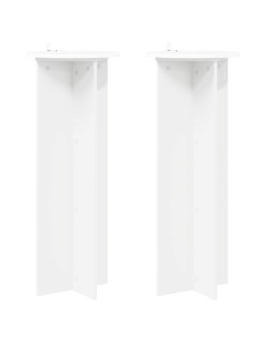 Supporto per piante 2 pcs Bianco Ø40 x 100 cm