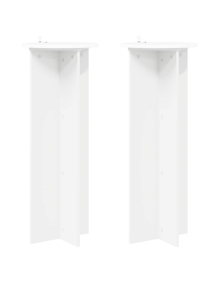 Supporto per piante 2 pcs Bianco Ø40 x 100 cm