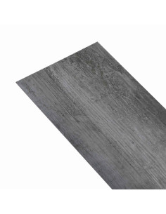 Listello per Pavimentazione Autoadesivo 32 pcs Grigio lucido 2