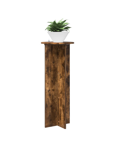 Supporto per piante 2 pcs Rovere Fumo Ø40 x 100 cm