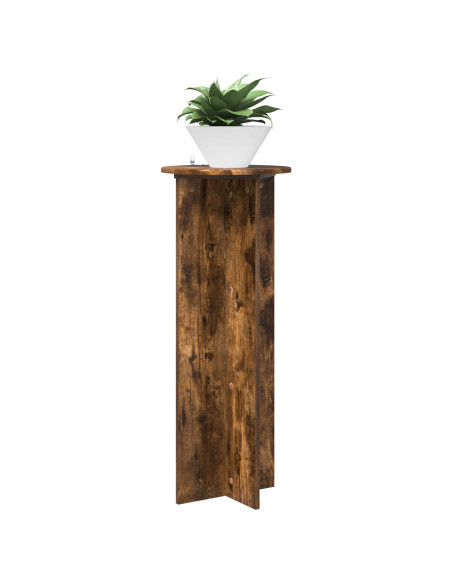 Supporto per piante 2 pcs Rovere Fumo Ø40 x 100 cm