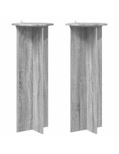 Supporto per piante 2 pcs Grigio Sonoma Ø40 x 100 cm 2