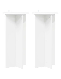 Supporto per piante 2 pcs Bianco Ø40 x 80 cm 2