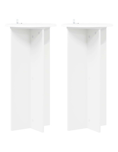 Supporto per piante 2 pcs Bianco Ø40 x 80 cm