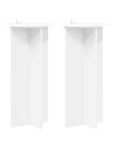 Supporto per piante 2 pcs Bianco Ø40 x 80 cm