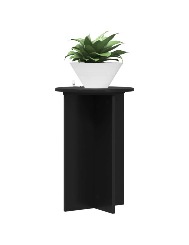 Supporto per piante 2 pcs Nero Ø40 x 60 cm Legno ingegnerizzato