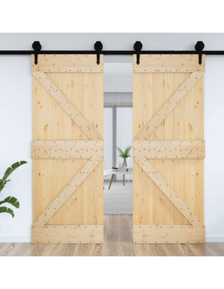 Porta NARVIK Naturale 70 x 210 cm Legno di pino solido