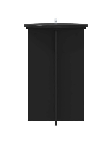 Supporto per piante 2 pcs Nero Ø40 x 60 cm Legno ingegnerizzato