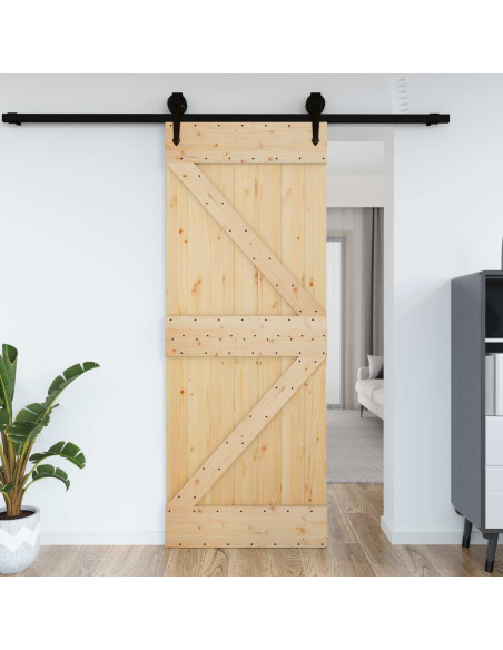 Porta NARVIK Naturale 70 x 210 cm Legno di pino solido