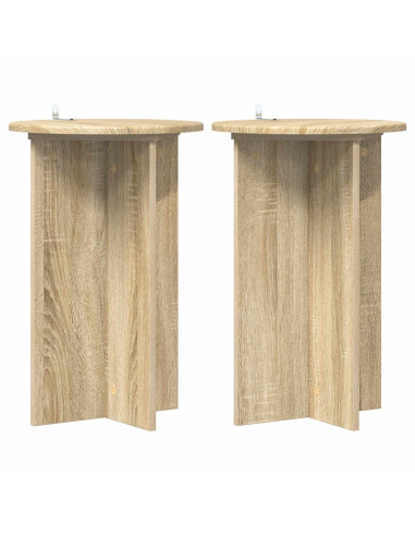 Supporto per piante 2 pcs Rovere Sonoma Ø40 x 60 cm