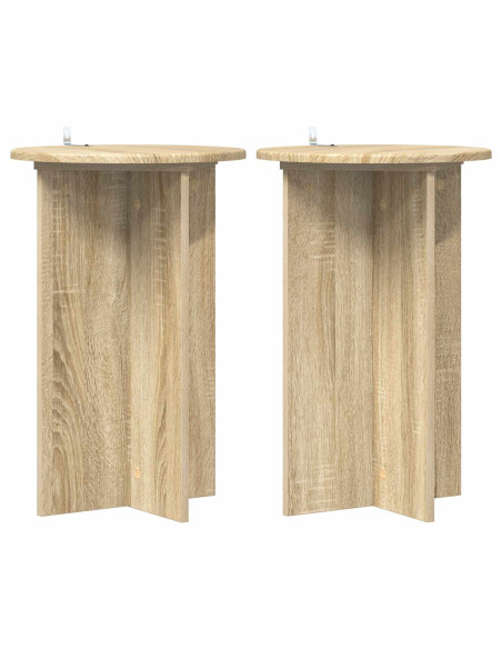 Supporto per piante 2 pcs Rovere Sonoma Ø40 x 60 cm
