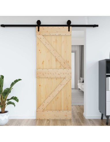 Porta NARVIK Naturale 95 x 210 cm Legno di pino solido