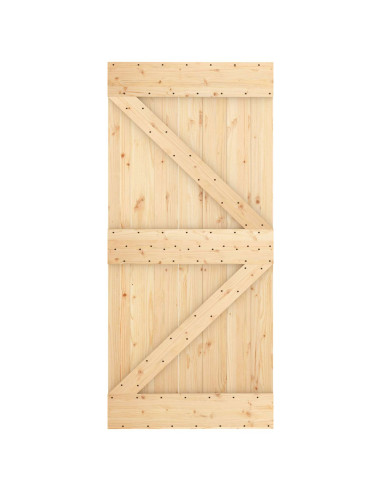 Porta NARVIK Naturale 95 x 210 cm Legno di pino solido