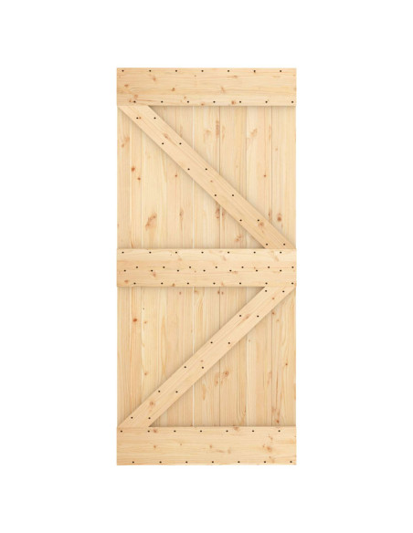 Porta NARVIK Naturale 95 x 210 cm Legno di pino solido