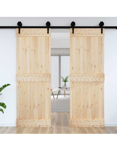 Porta NARVIK Naturale 80 x 210 cm Legno di pino solido