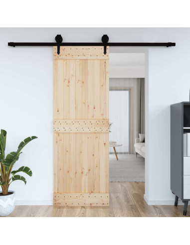 Porta NARVIK Naturale 80 x 210 cm Legno di pino solido