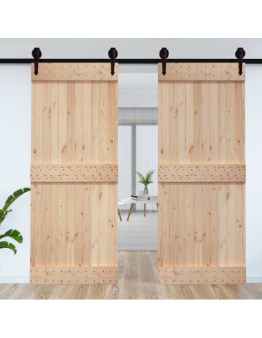 Porta NARVIK Naturale 95 x 210 cm Legno di pino solido