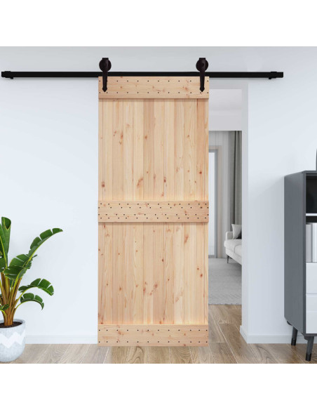 Porta NARVIK Naturale 95 x 210 cm Legno di pino solido