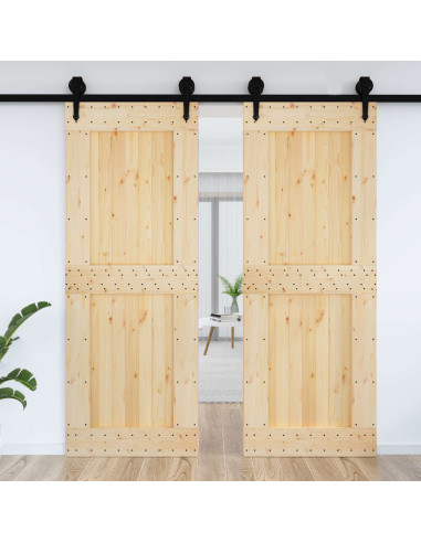 Porta NARVIK Naturale 85 x 210 cm Legno di pino solido