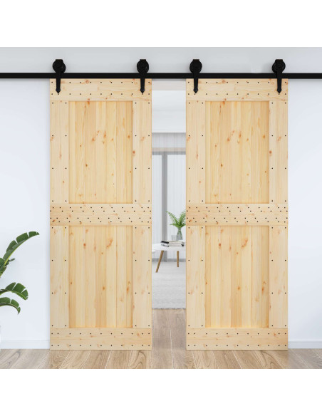 Porta NARVIK Naturale 85 x 210 cm Legno di pino solido