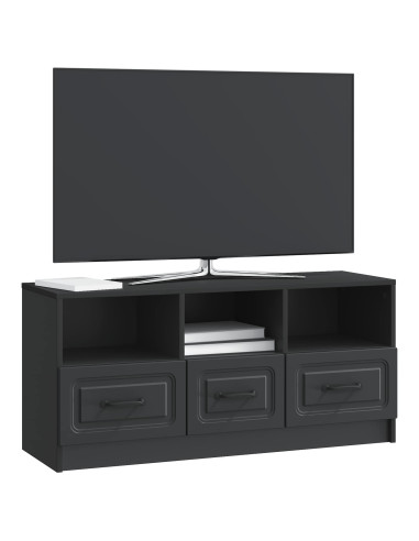 Mobile TV Nero 102 x 34,5 x 47 cm Legno ingegnerizzato