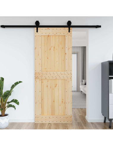 Porta NARVIK Naturale 90 x 210 cm Legno di pino solido