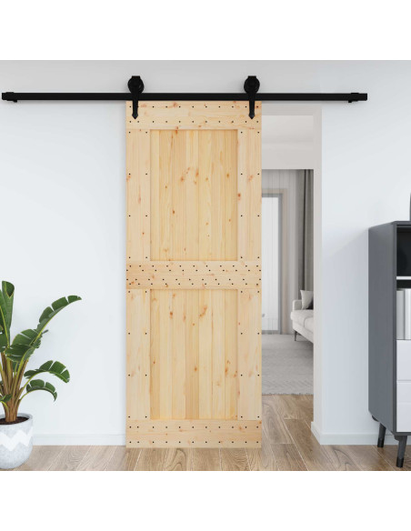 Porta NARVIK Naturale 90 x 210 cm Legno di pino solido