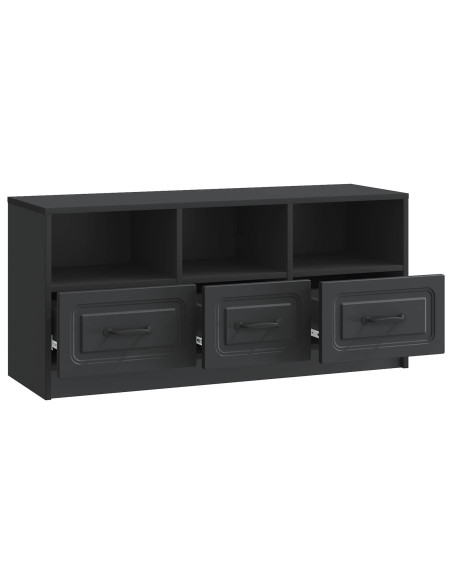 Mobile TV Nero 102 x 34,5 x 47 cm Legno ingegnerizzato