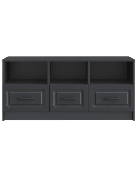 Mobile TV Nero 102 x 34,5 x 47 cm Legno ingegnerizzato