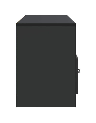 Mobile TV Nero 102 x 34,5 x 47 cm Legno ingegnerizzato