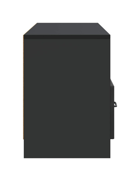Mobile TV Nero 102 x 34,5 x 47 cm Legno ingegnerizzato