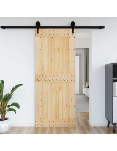 Porta NARVIK Naturale 95 x 210 cm Legno di pino solido