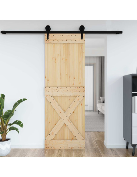 Porta NARVIK Naturale 80 x 210 cm Legno di pino solido